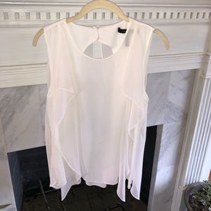 Bcbg White backless tank top